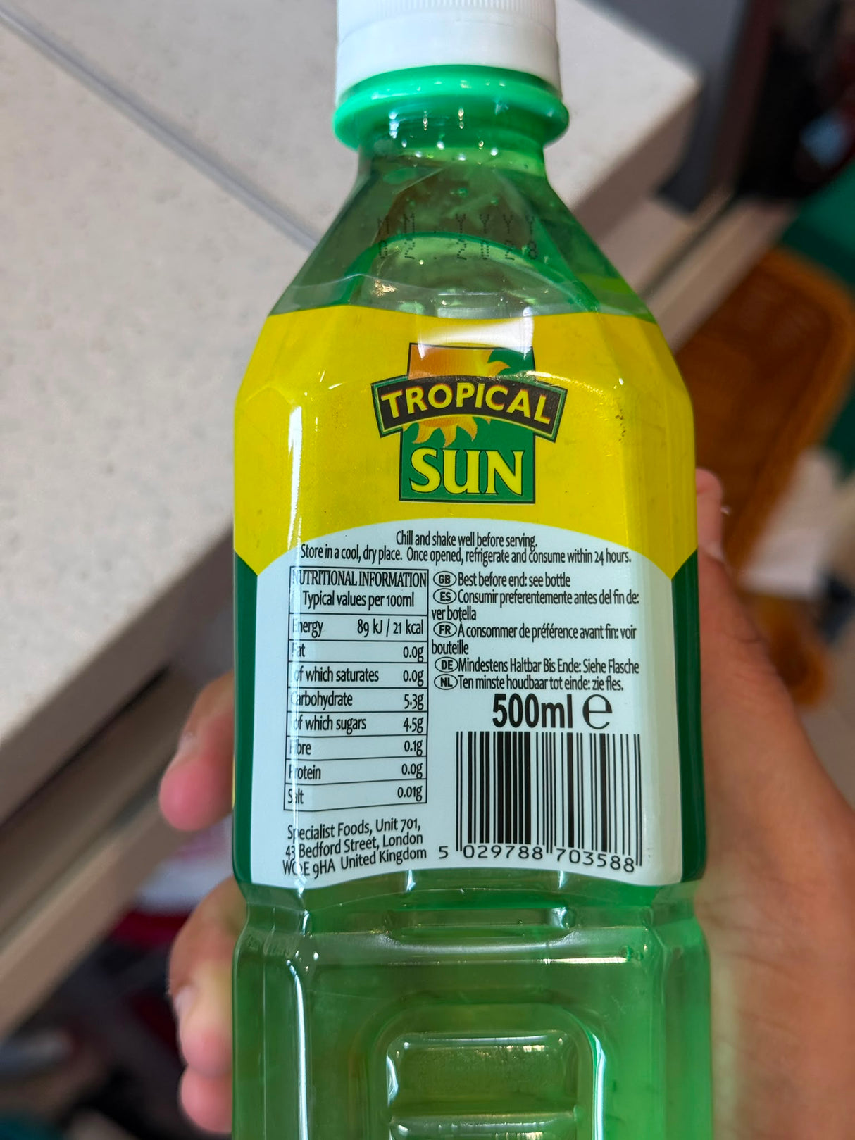 Tropical Sun Premium Aloe Vera Drink 500ml | Asian Grocery UK