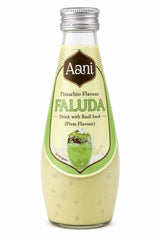 Aani Pistachio Flavour Faluda Drink with Basil Seeds 290ml | Asian Grocery UK