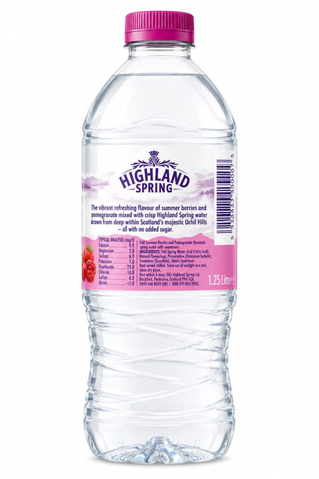 Highland Spring Summer Berries Still Spring Water 1.25L | Asian Grocery UK