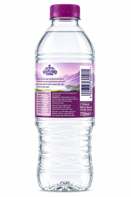 Highland Spring Apple & Blackcurrant Still Spring Water 750ml | Asian Grocery UK