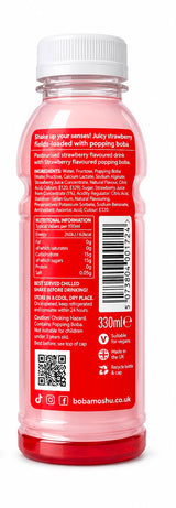 Boba Moshu Strawberry Popping Boba Drink 330ml | Asian Grocery UK
