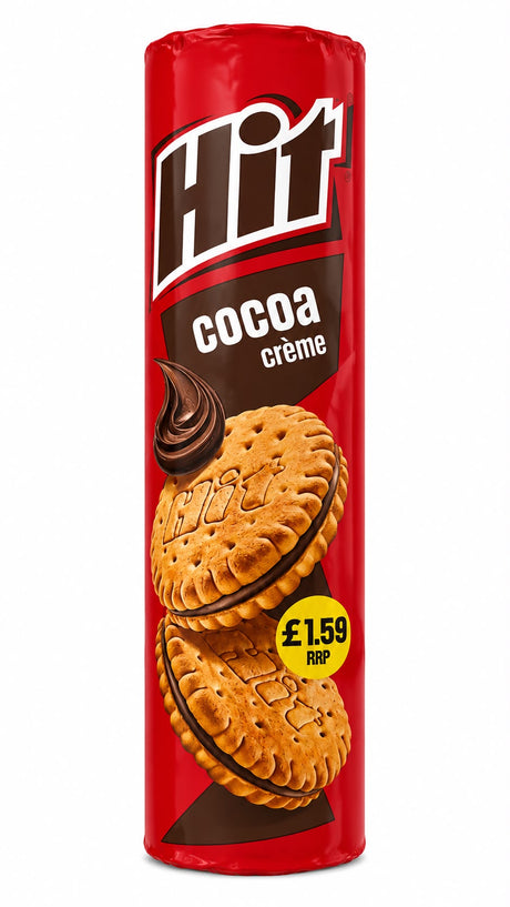 Hit Cocoa Crème Sandwich Biscuits 220g | Asian Grocery UK