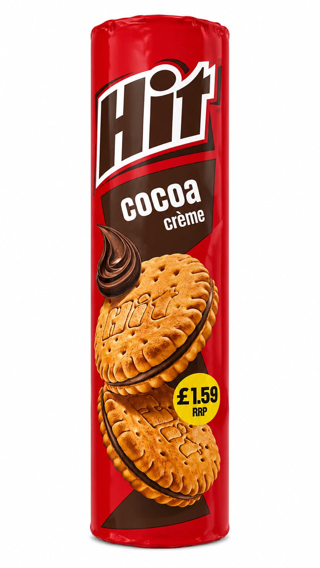Hit Cocoa Crème Sandwich Biscuits 220g | Asian Grocery UK
