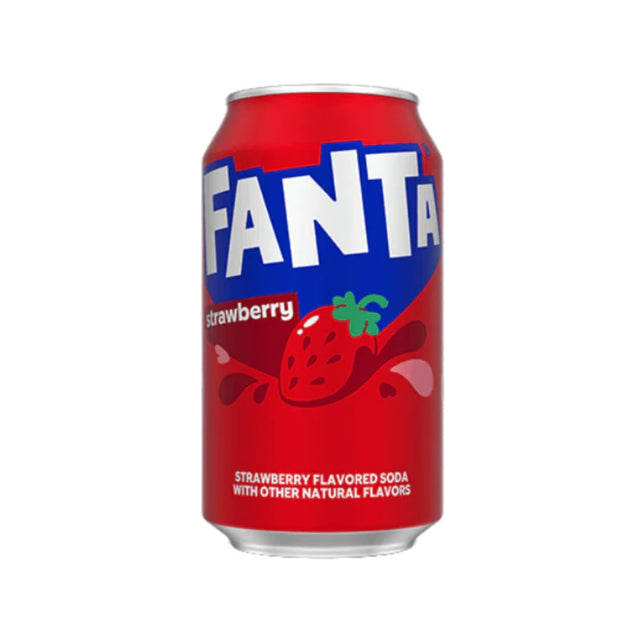 Fanta Strawberry Flavoured Soda 355ml Can | Asian Grocery UK