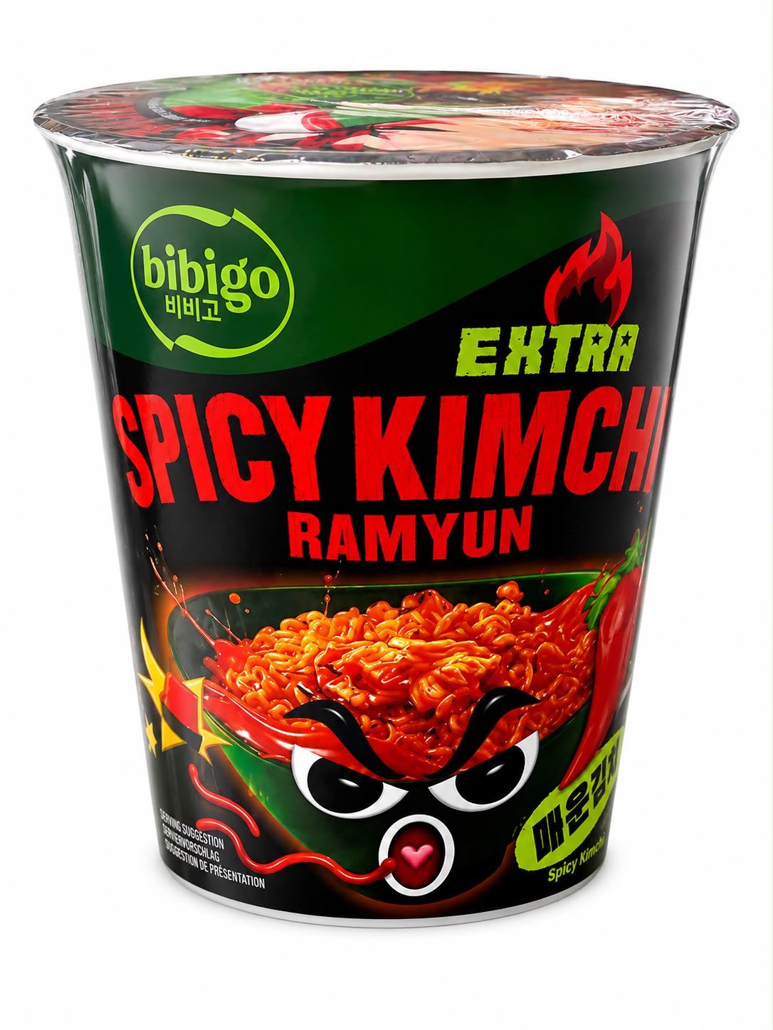 Bibigo Extra Spicy Kimchi Ramyun Cup Noodles 98g