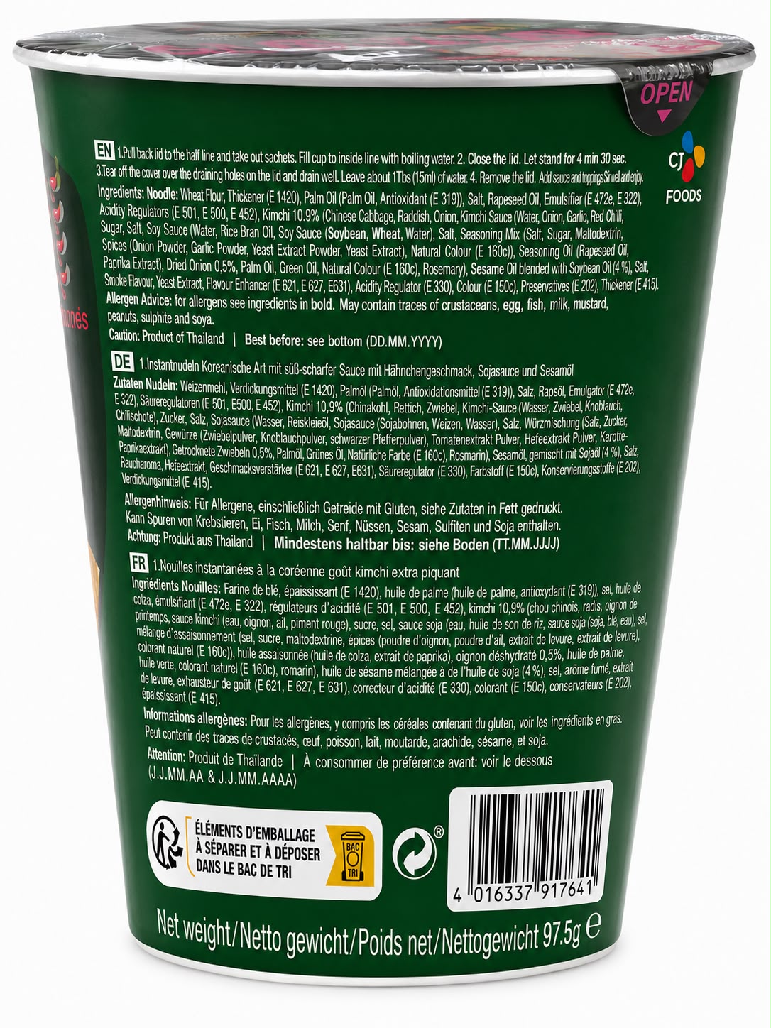 Bibigo Sweet & Spicy K-Chicken Ramyun Cup 97.5g
