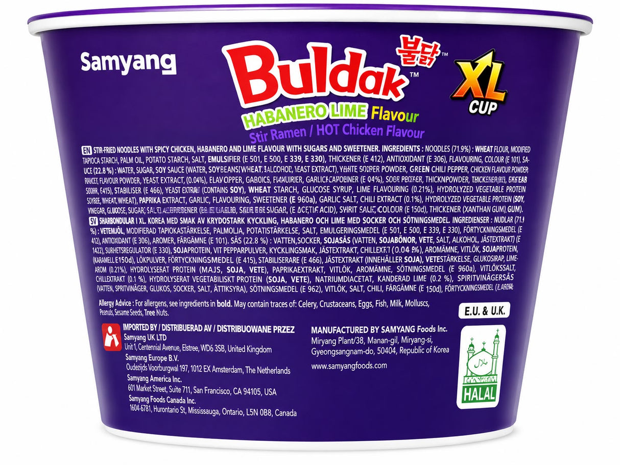 Samyang Buldak XL Cup Habanero Lime Flavour 135g