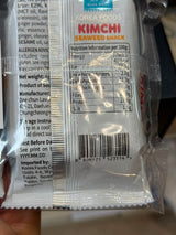 Blue Ville Kimchi Seaweed Snack 3-Pack 12g