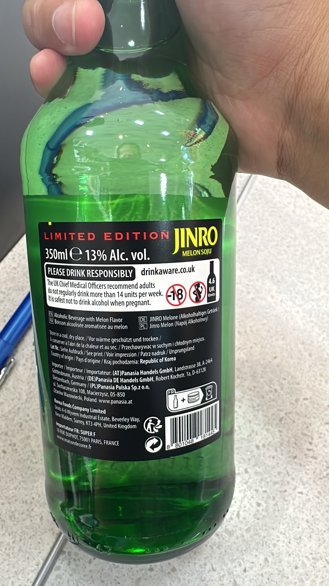 Jinro Melon Soju Limited Edition 350ml