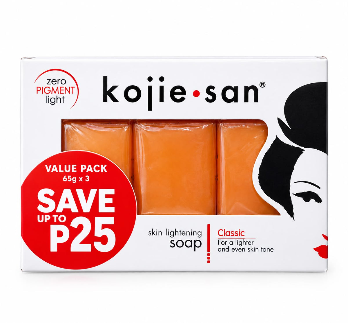 Kojie San Skin Lightening Soap Classic 65g x 3