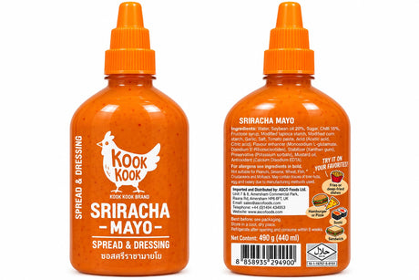 Kook Kook Sriracha Mayo Spread & Dressing 490g (440ml)