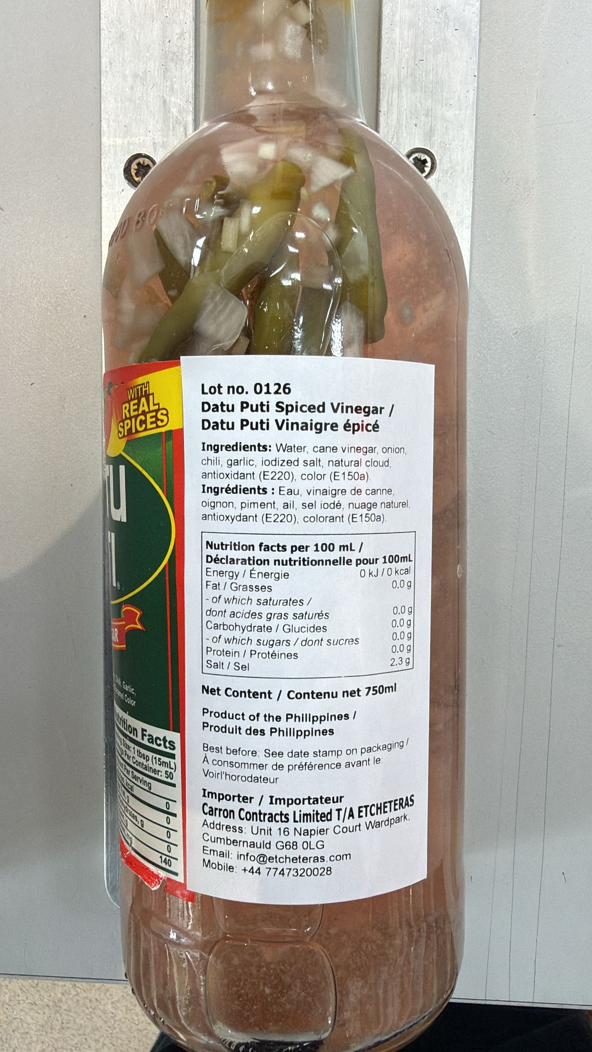 Datu Puti Spiced Vinegar 750ml