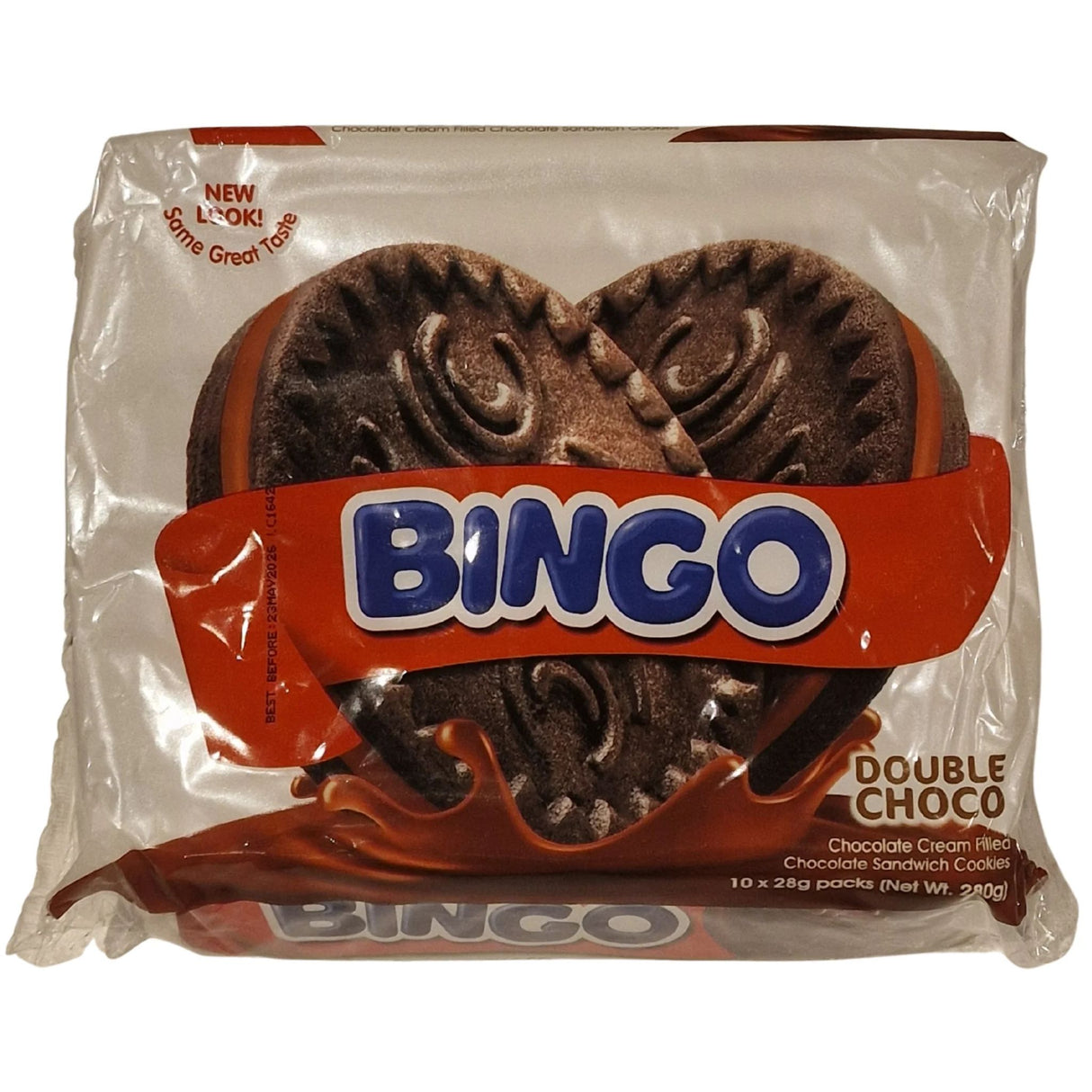 Bingo Double Choco Chocolate Cream Filled Sandwich Cookies 280g
