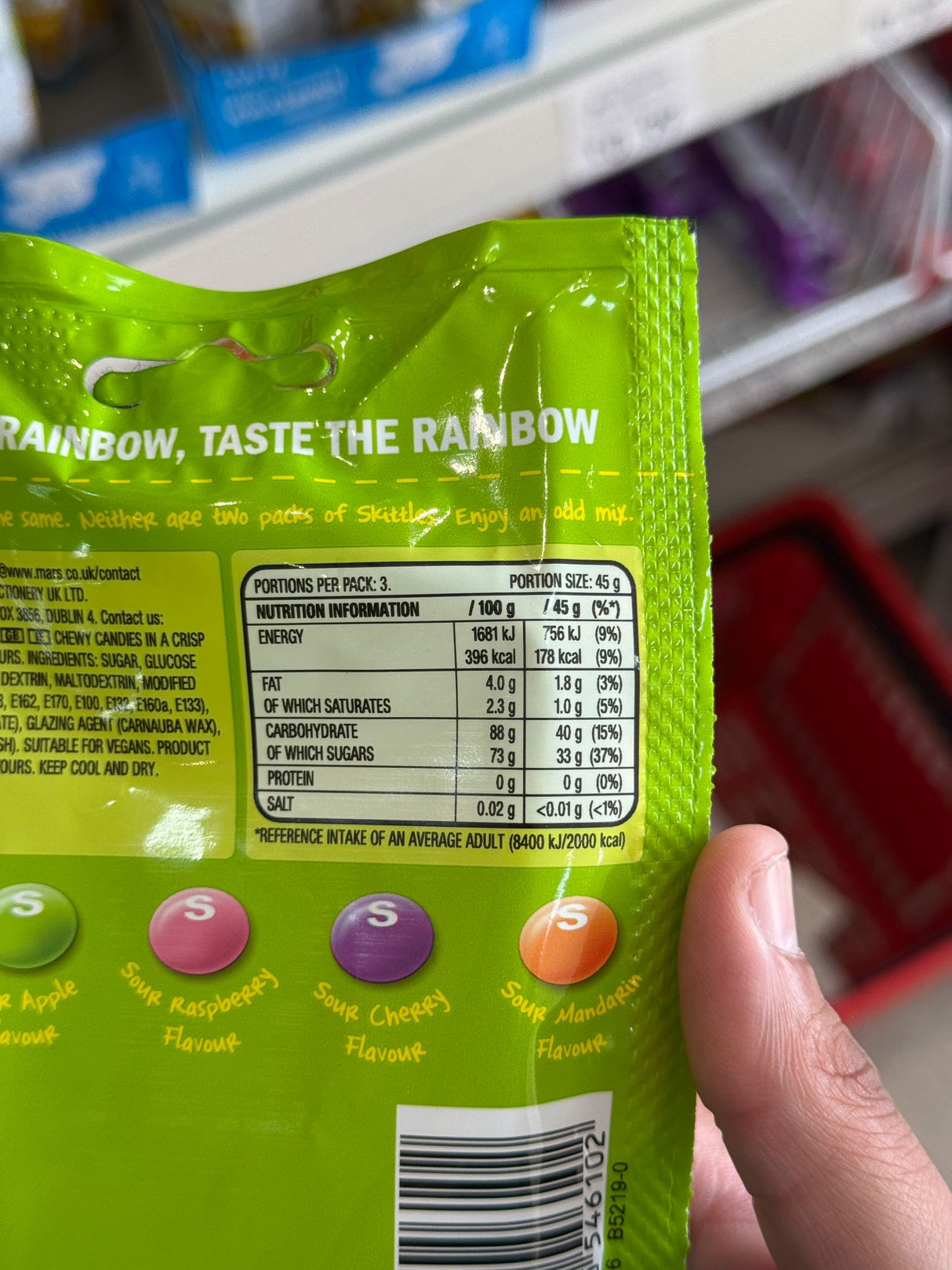Skittles Crazy Sours 136g