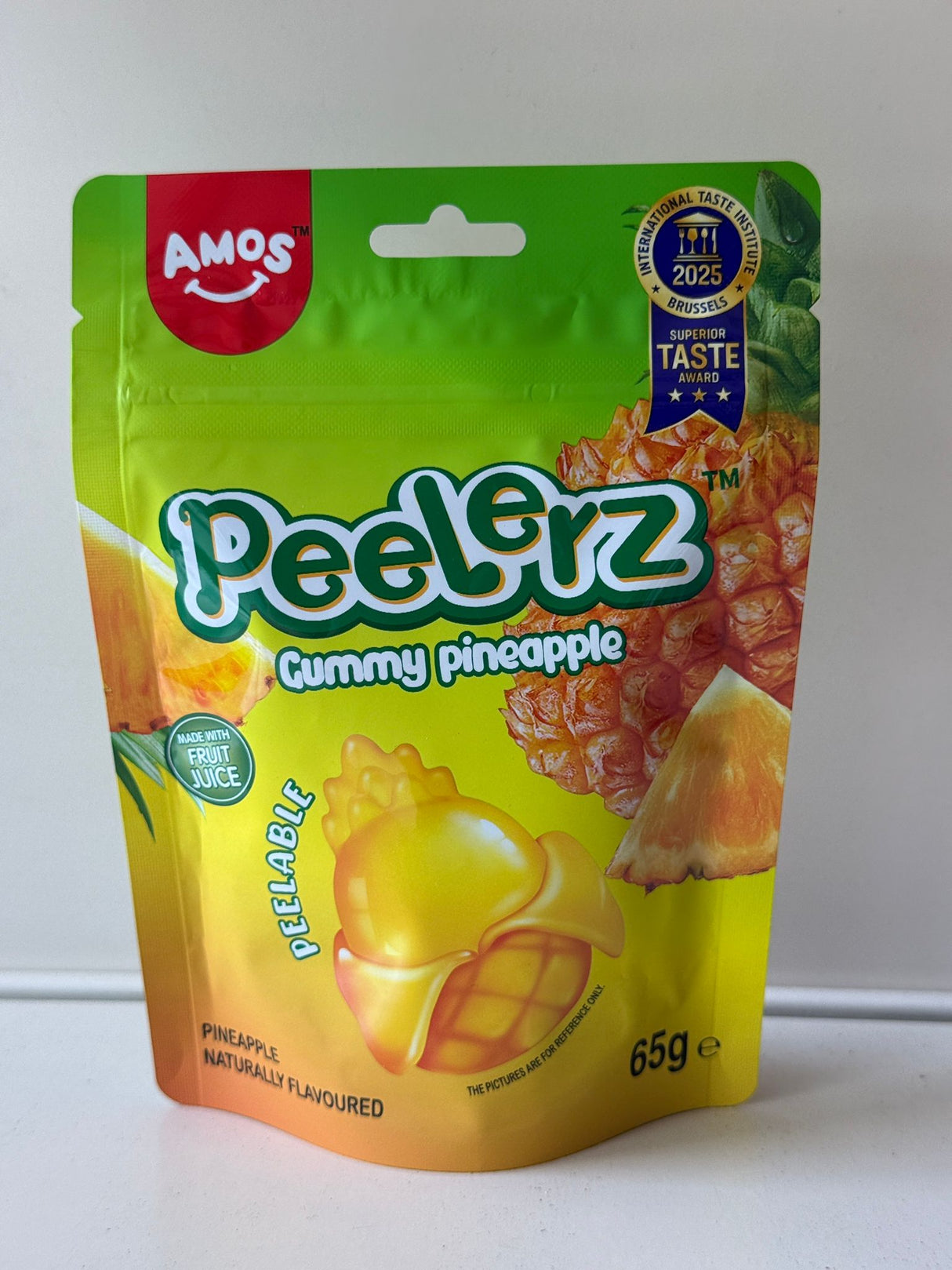 Amos Peelerz Gummy Pineapple 65g