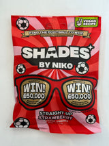 Shades by Niko Straight Up Strawberry Flavour Sweets 150g