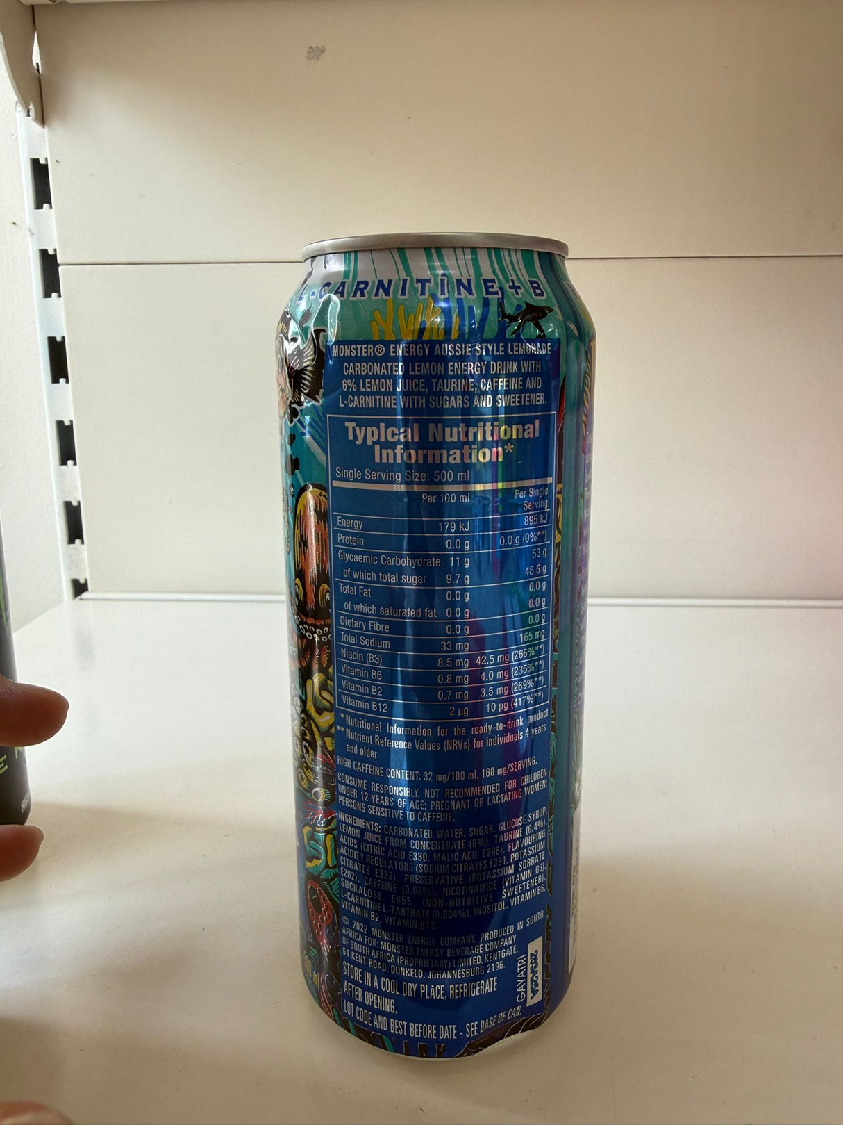 Monster Juiced Aussie Style Lemonade Energy Drink 500ml