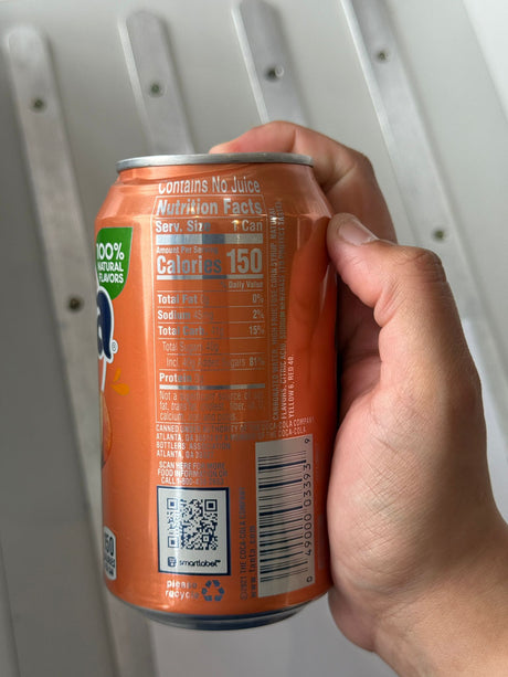 Fanta Peach Flavour Soda Can 355ml