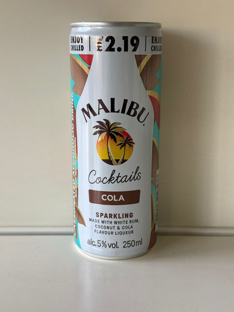 Malibu Cocktails Cola Sparkling Can 250ml