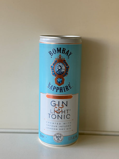Bombay Sapphire Gin & Light Tonic 250ml Can