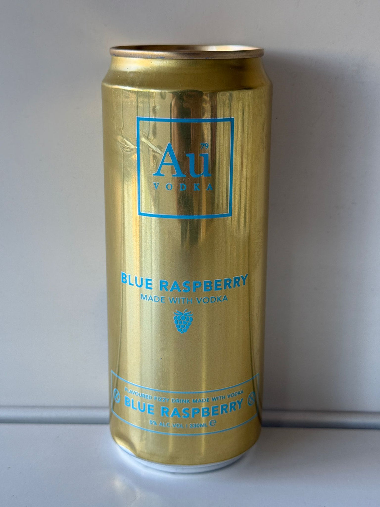 Au Vodka Blue Raspberry Soda 330ml