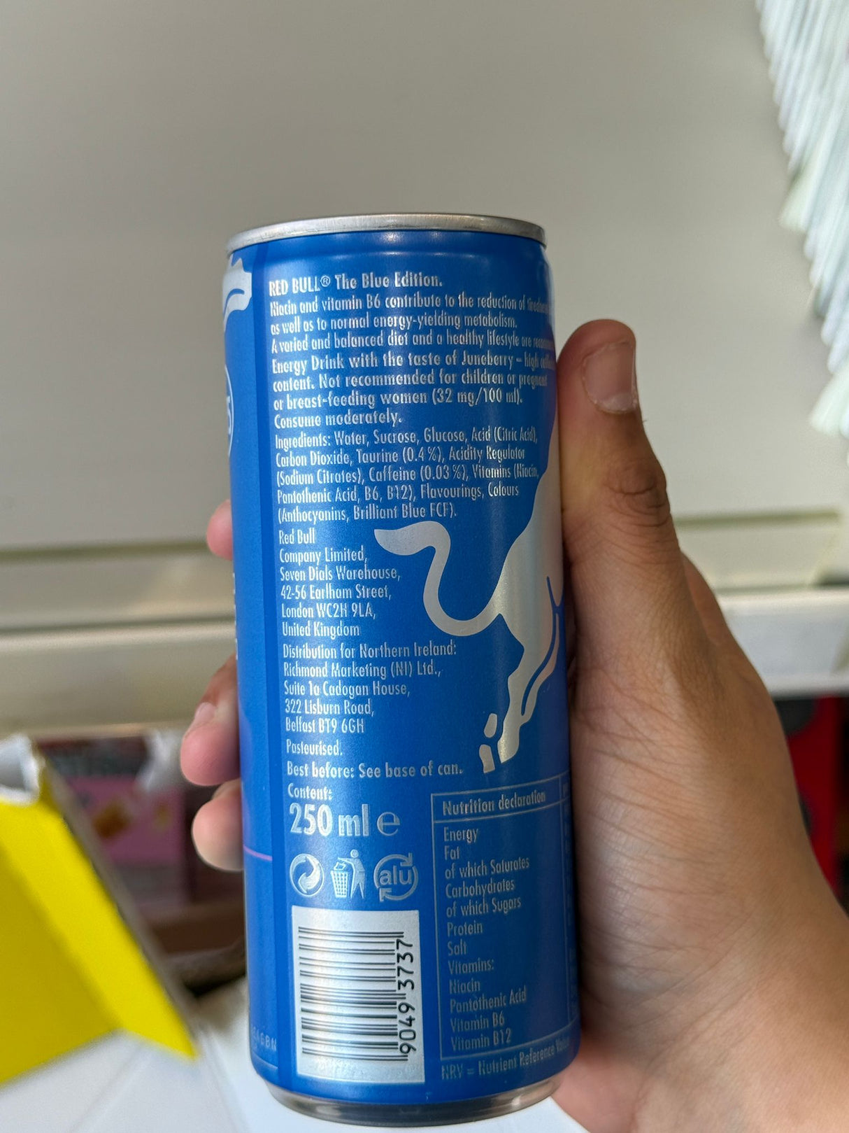 Red Bull Blue Edition Juneberry Energy Drink 250ml
