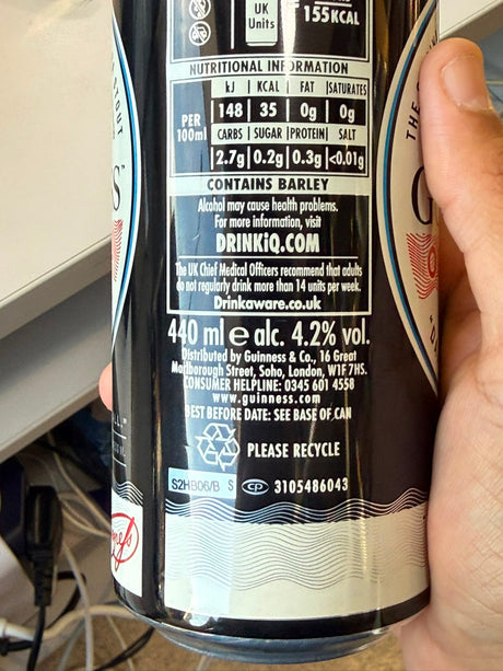 Guinness Original Extra Stout 440ml Can