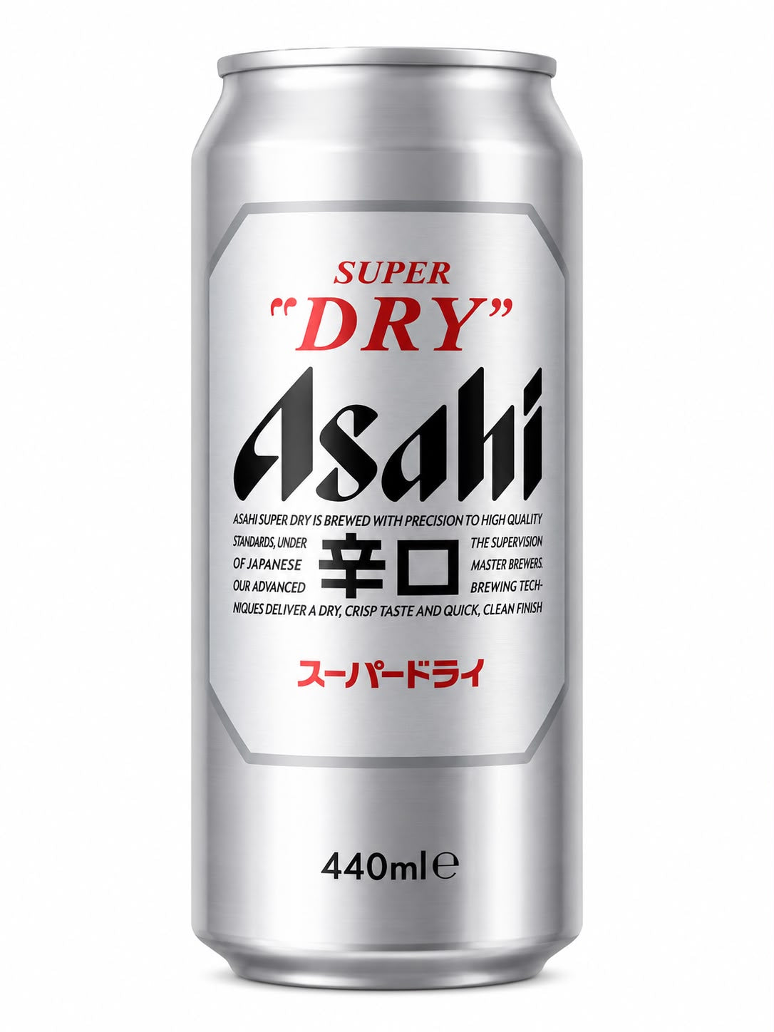 Asahi Super Dry Beer Can 440ml