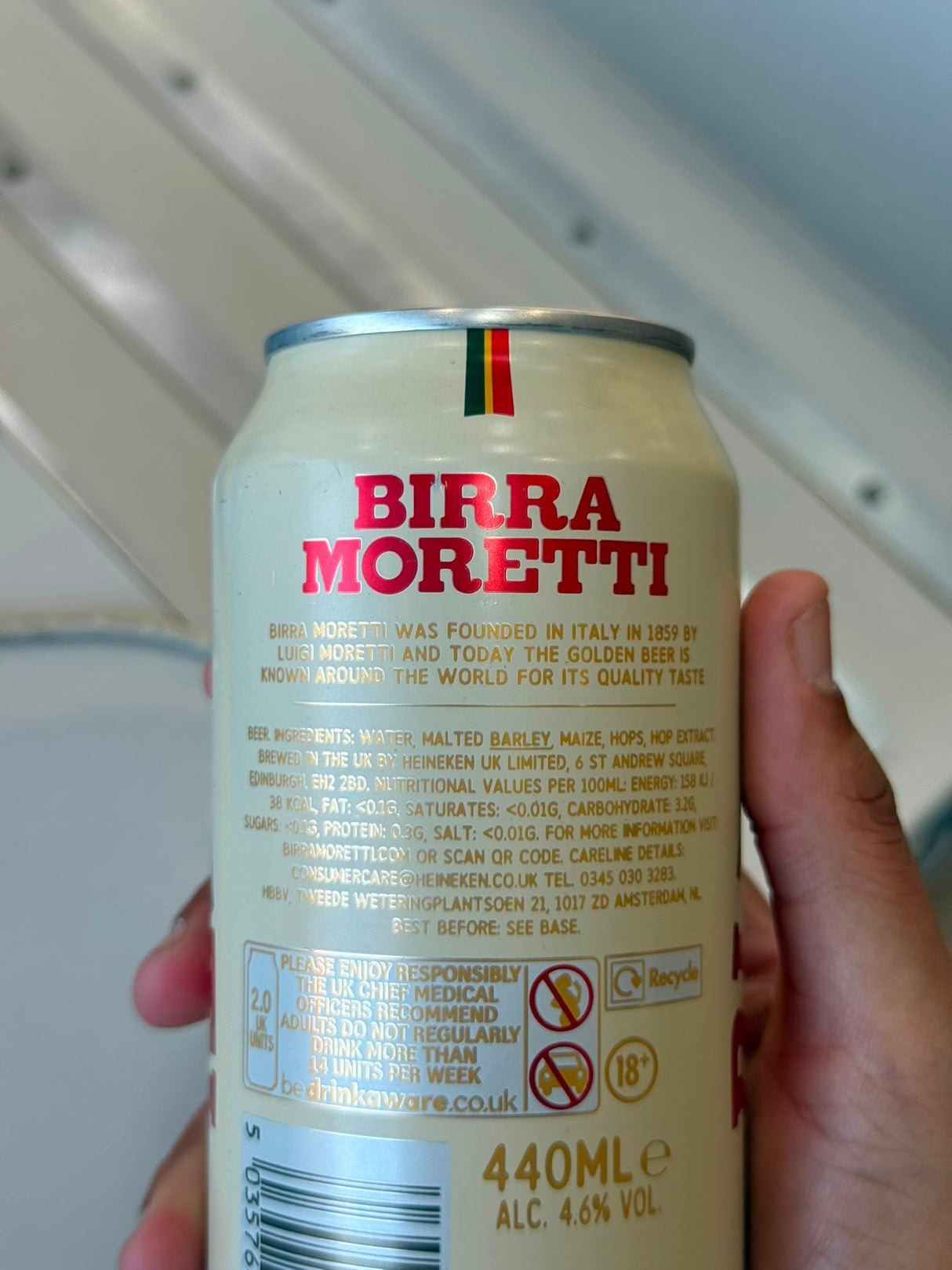 Birra Moretti L'Autentica Premium Lager 440ml Can