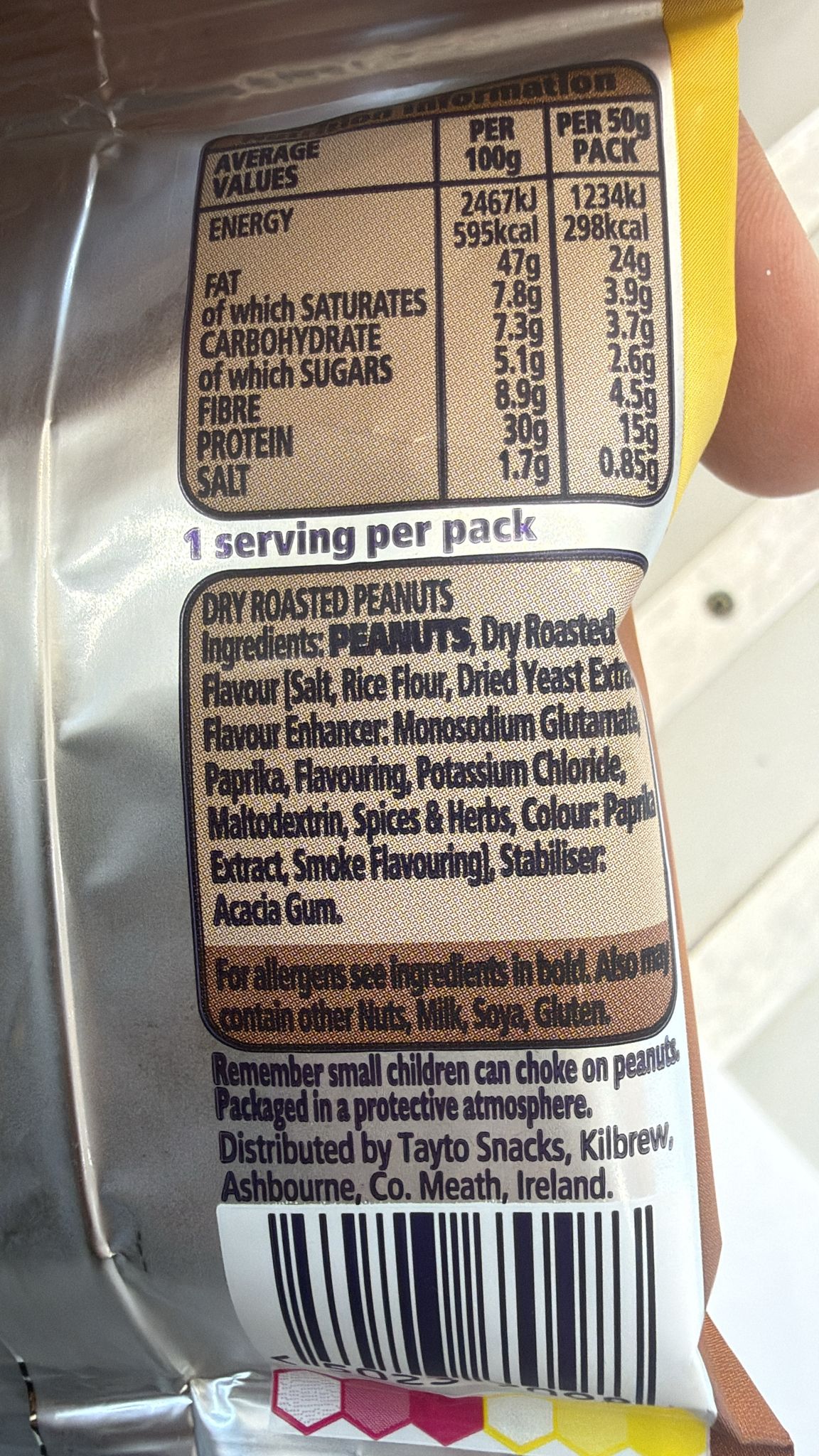 KP Dry Roasted Peanuts 50g