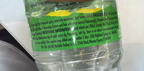 Highland Spring Lemon & Lime Still Spring Water 1.5L