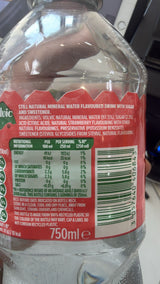 Volvic Touch of Strawberry Still Mineral Water 750ml