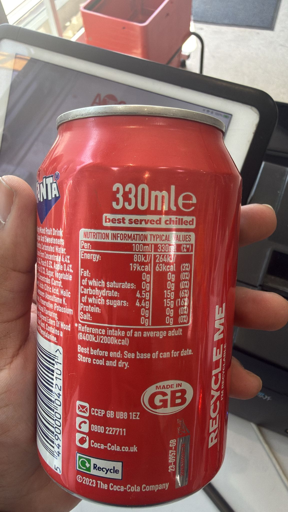 Fanta Fruit Twist Sparkling Fruit Drink 330ml Can