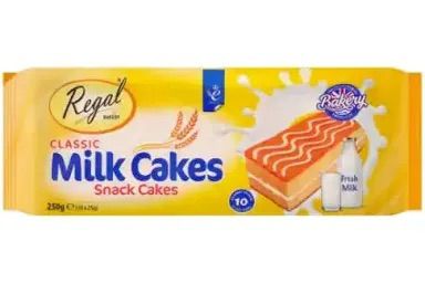 Regal Classic Milk Cakes Snack Cakes 250g (10 x 25g)