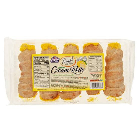 Regal Bakery Lemon Cream Rolls 5 Pieces