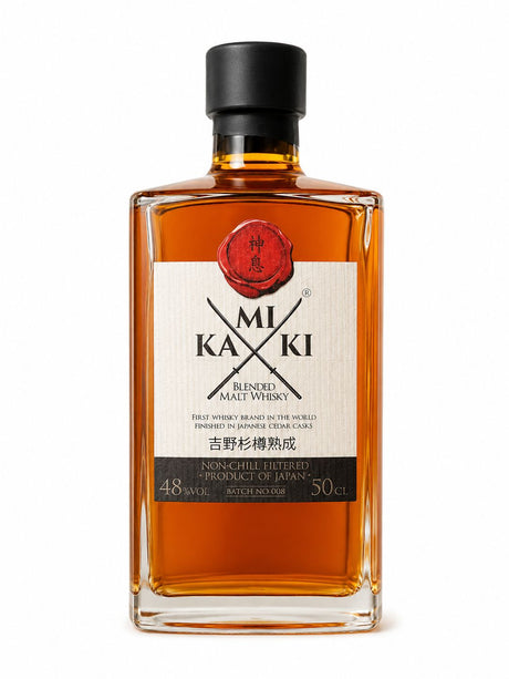 Kamiki Blended Malt Whisky 50cl | Japanese Cedar Cask Finish | Asian Grocery UK