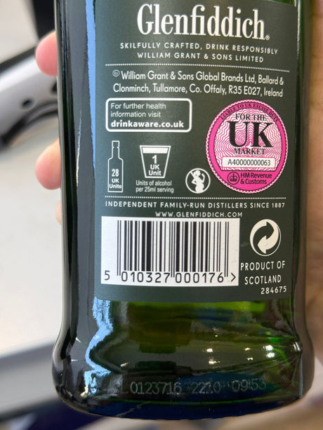 Glenfiddich 12 Year Old Single Malt Scotch Whisky 70cl | Asian Grocery UK