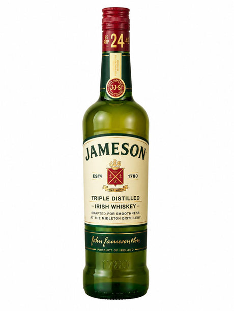 Jameson Irish Whiskey 70cl bottle neck showing RRP 24.49 | Asian Grocery UK