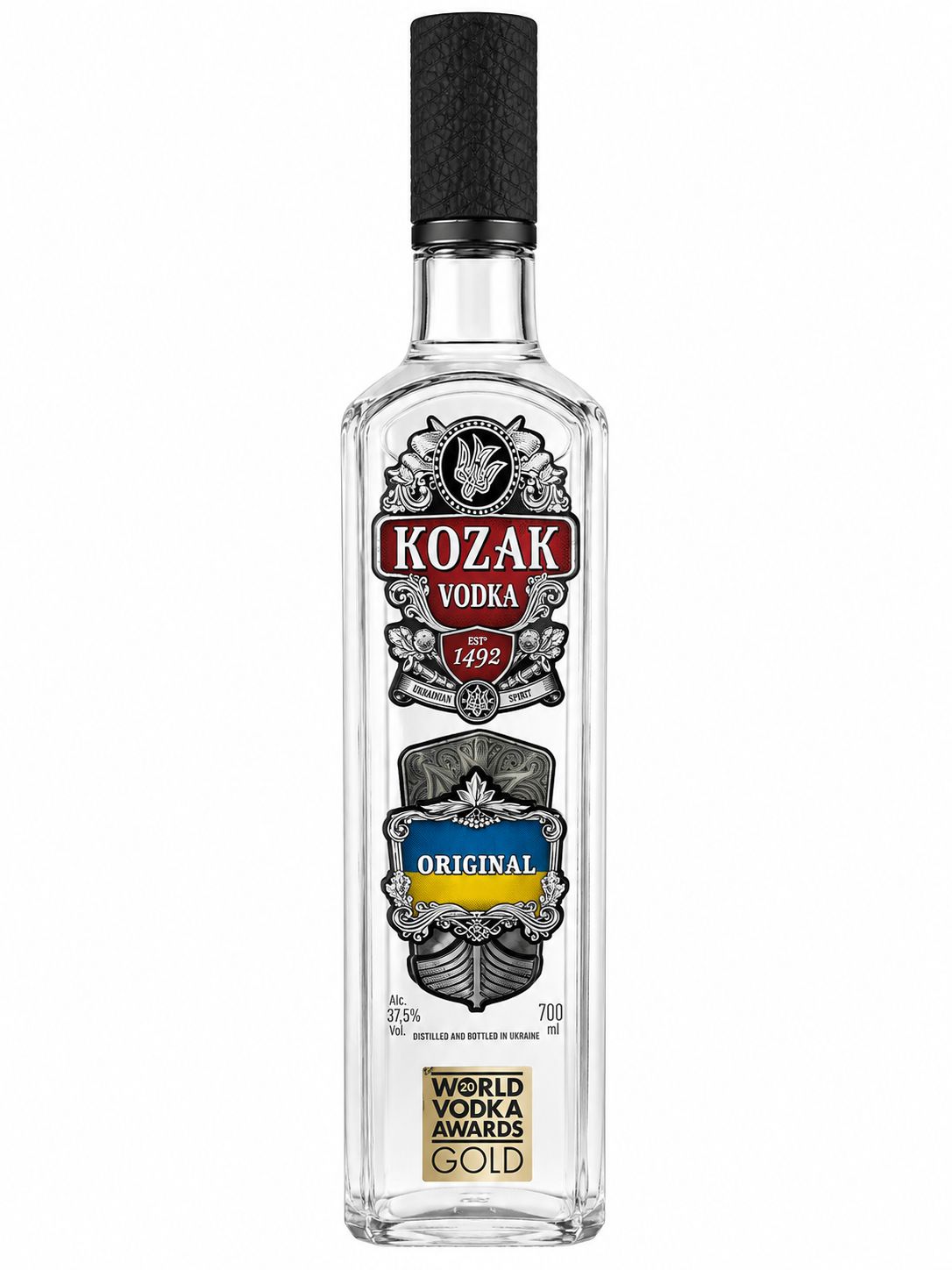 Kozak Vodka Original 700ml Ukrainian vodka bottle | Asian Grocery UK