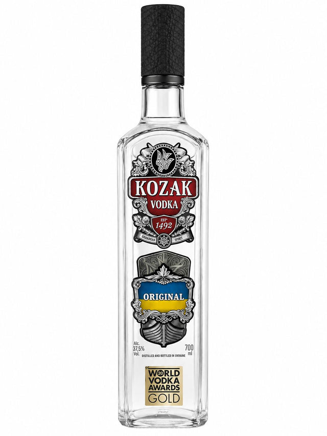 Kozak Vodka Original 700ml Ukrainian vodka bottle | Asian Grocery UK