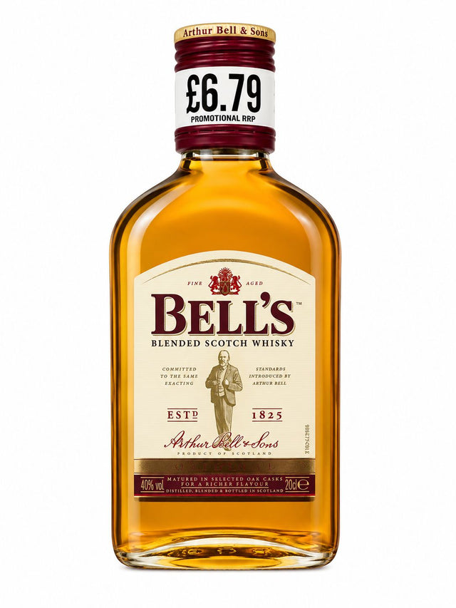 Bell's Blended Scotch Whisky 20cl back label nutrition barcode | Asian Grocery UK