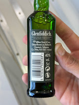 Glenfiddich 12 Year Old Scotch Whisky 5cl barcode and back label | Asian Grocery UK