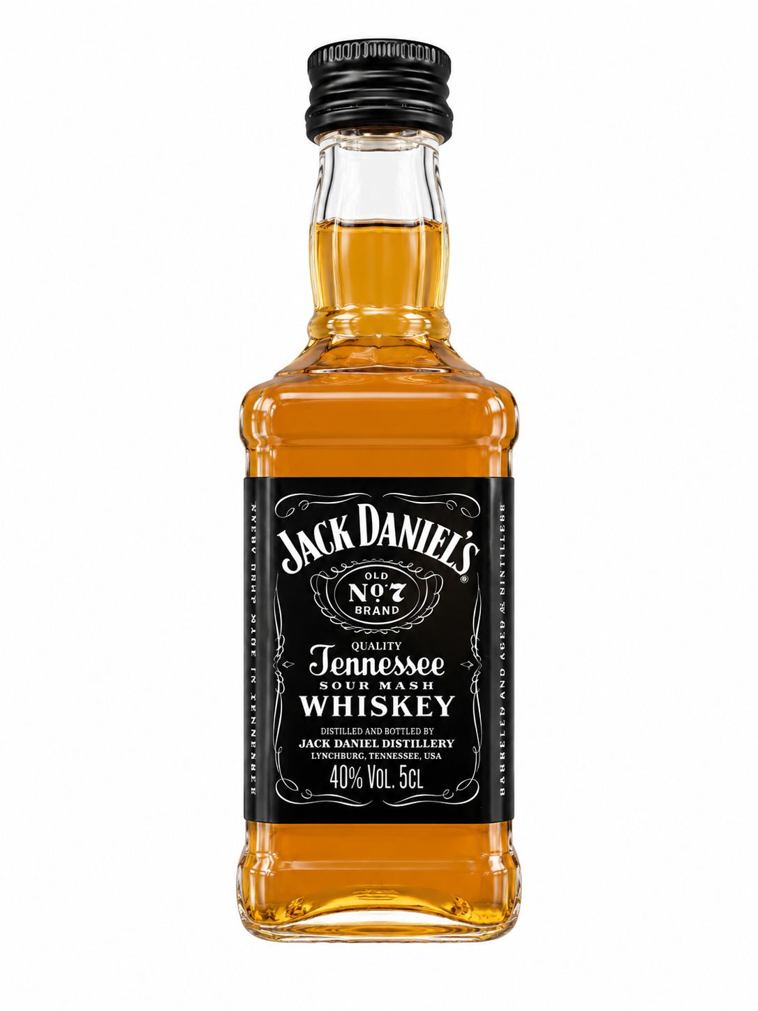 Jack Daniel's Old No. 7 Tennessee Whiskey 5cl barcode and back label | Asian Grocery UK