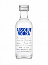 Absolut Vodka 50ml Miniature bottle front label | Asian Grocery UK