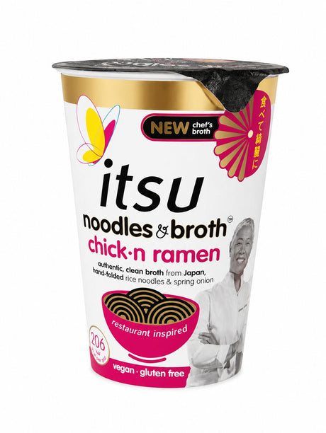 itsu Noodles and Broth Chick-n Ramen preparation instructions | Asian Grocery UK