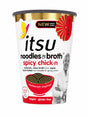 itsu Noodles & Broth Spicy Chick·n full ingredients and nutrition panel | Asian Grocery UK