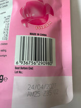 Amos Peelerz Gummy Peach 120g peelable candy bag front | Asian Grocery UK