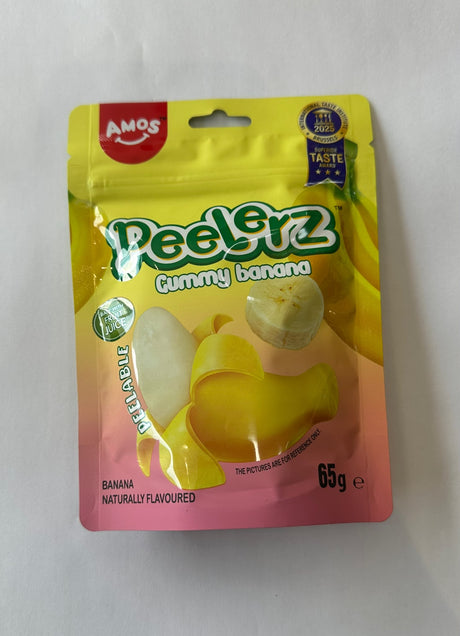 Amos Peelerz Gummy Banana Jelly Sweets 65g | Asian Grocery UK