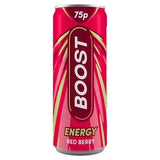 Boost Energy Red Berry 250ml can barcode | Asian Grocery UK