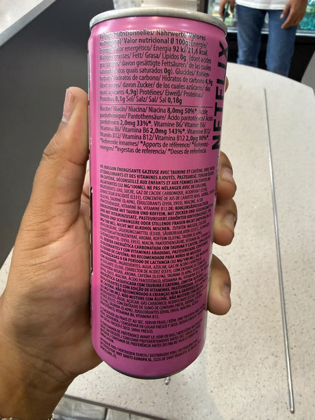 Watermelon energy drink 250ml barcode side | Asian Grocery UK
